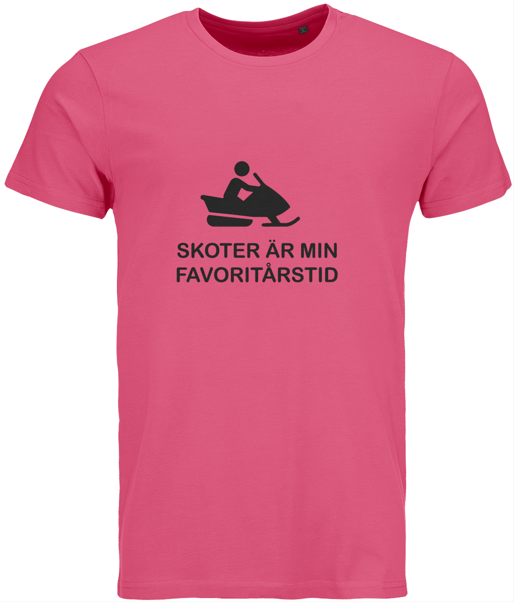 T-shirt – "Skoter är min favoritårstid" Rosa