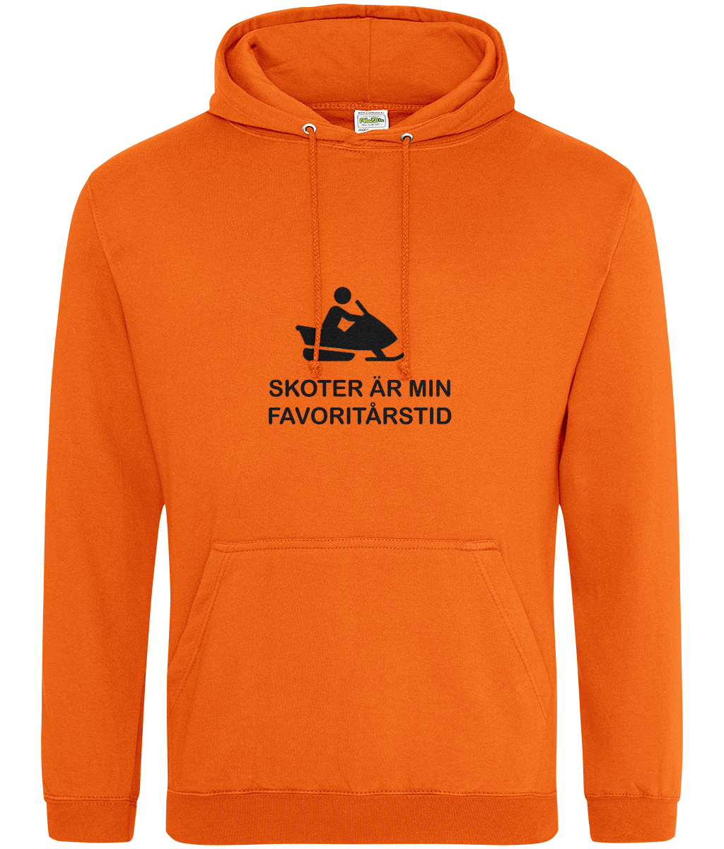 Skoter är min favoritårstid – Hoodie orange