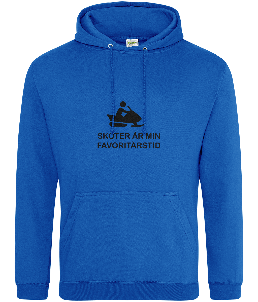 Skoter är min favoritårstid – Hoodie safirblå
