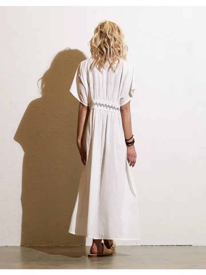 đ€ Boho Romance Kimono â Vit