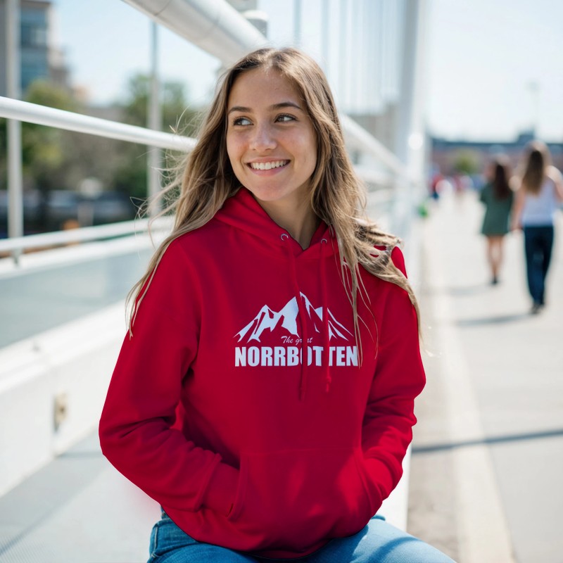 The Great Norrbotten – röd Hoodie