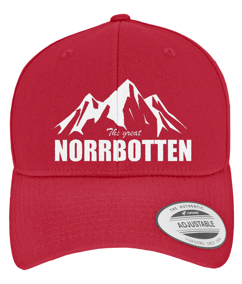 Norrbotten Snapback röd – Curved Classic -