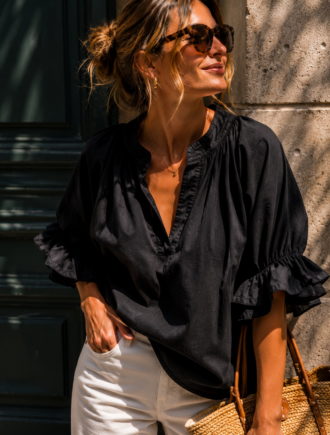 DREAM BLOUSE in black