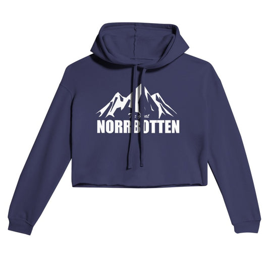 Hoodie cropped dam navy