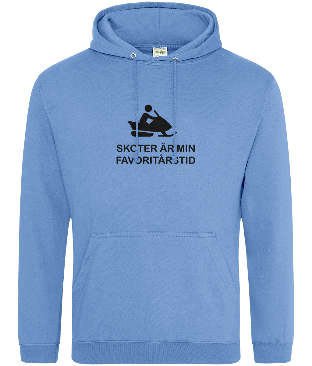 Skoter är min favoritårstid – Hoodie klarblå