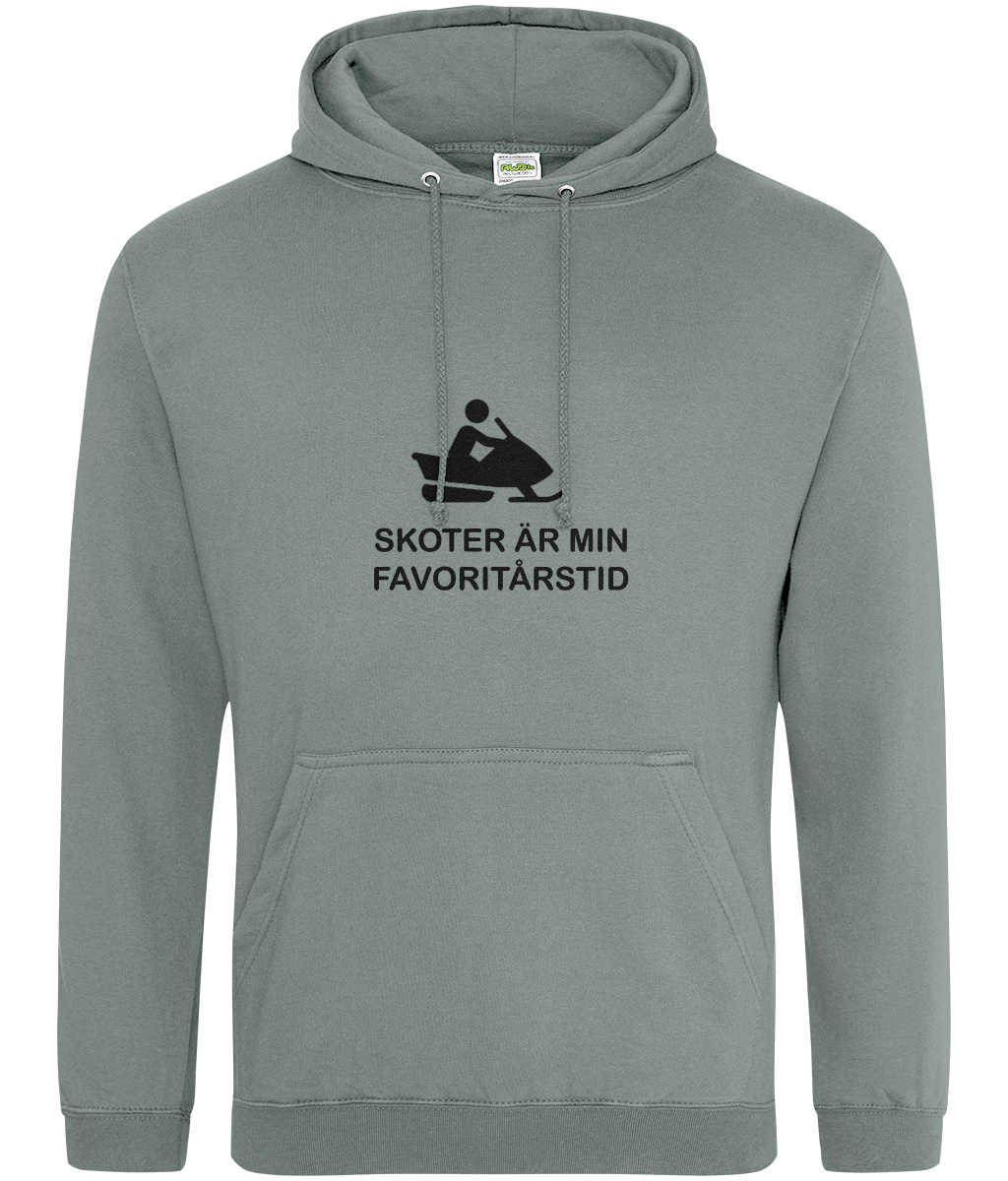Skoter är min favoritårstid – Hoodie Dusty green