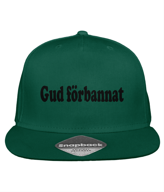 Gud förbannat – Snapback Rapper Cap i grönt