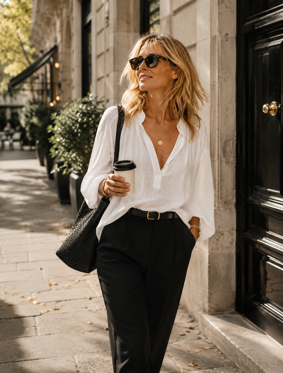 Luna Cotton Blouse – krispigt vit