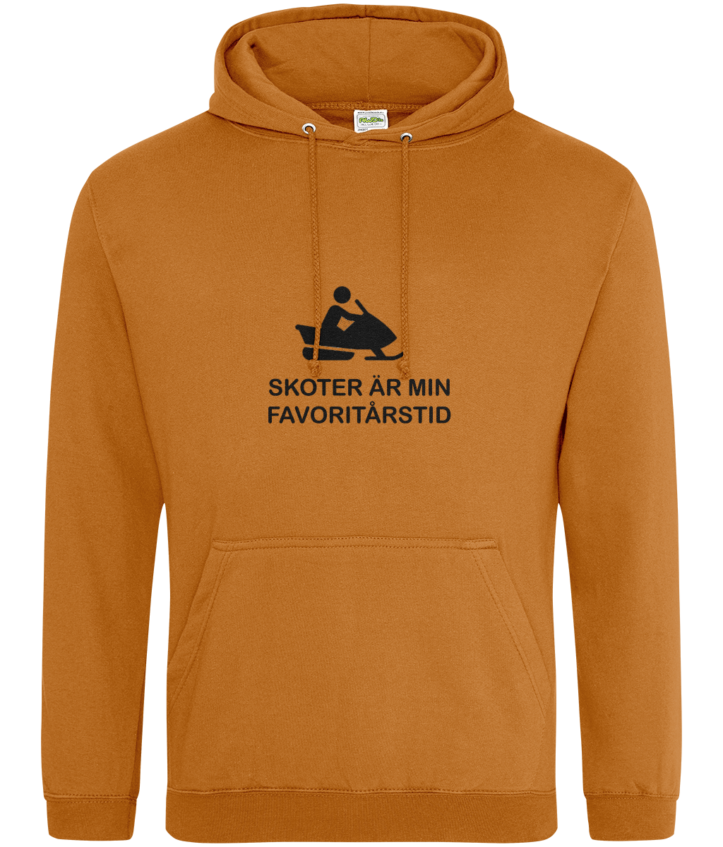 Skoter är min favoritårstid – Hoodie pumpafärgad