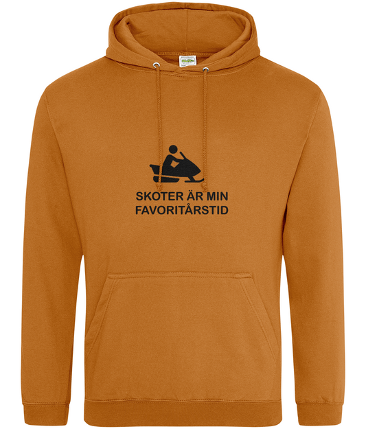 Skoter är min favoritårstid – Hoodie pumpafärgad