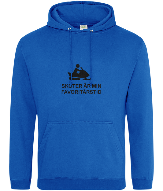 Skoter är min favoritårstid – Hoodie safirblå