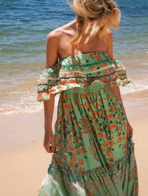 Maxiklänning off shoulder