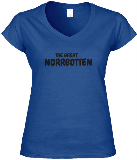 The Great Norrbotten – Blå V-ringad T-shirt