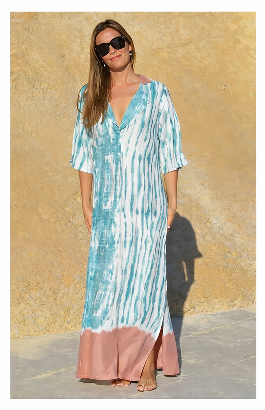 Ocean Blush Tie Dye Dress