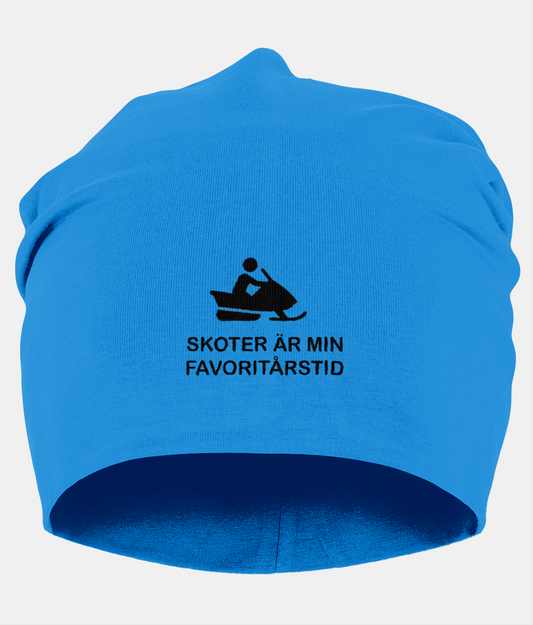 Beanie – Skoter är min favoritårstid blå