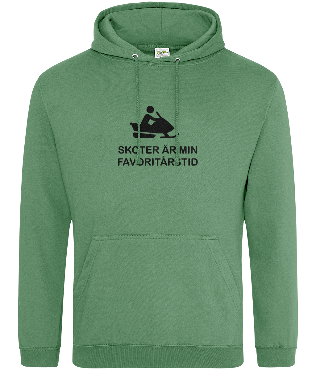 Skoter är min favoritårstid – Hoodie Cactus grön