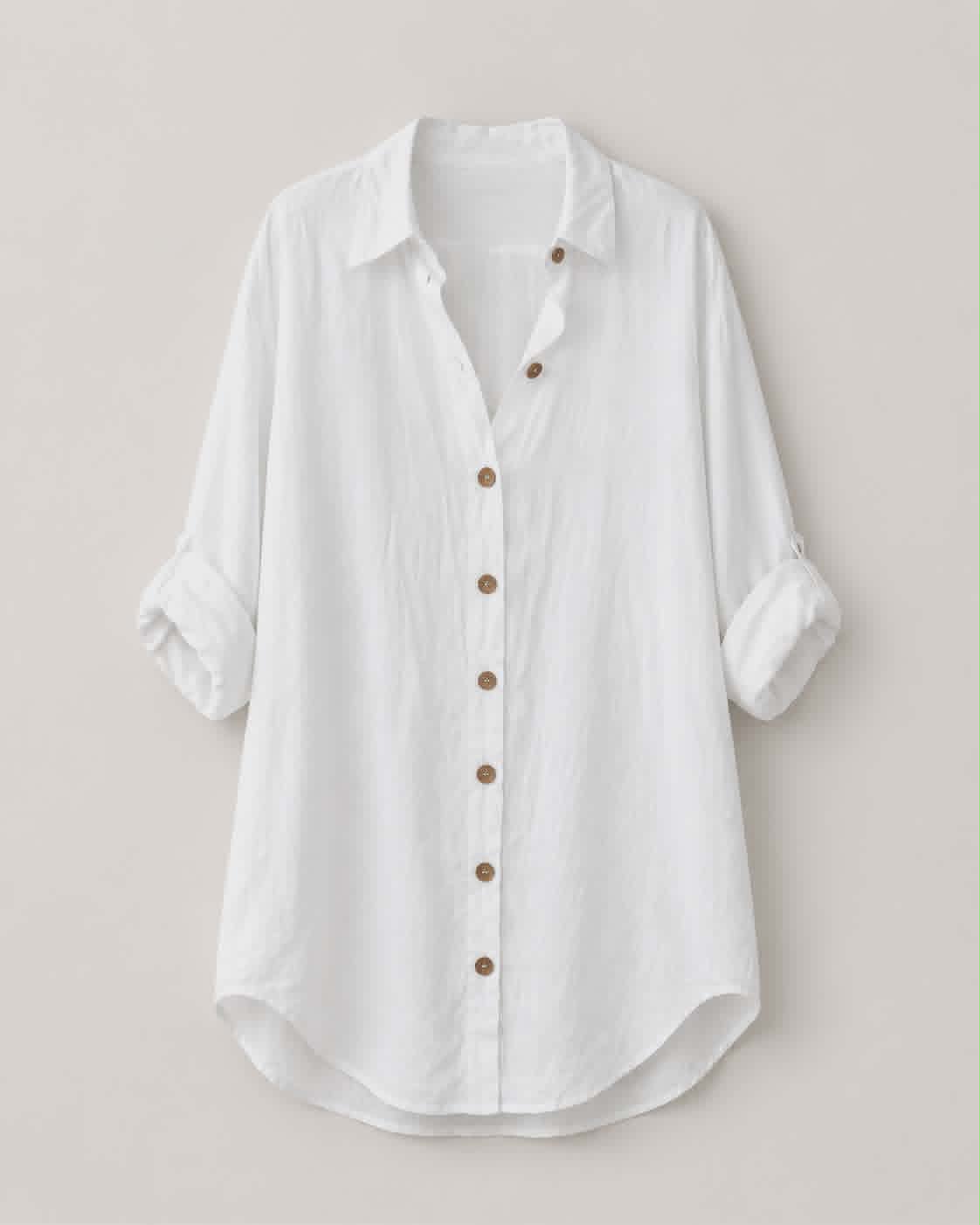 Oversized skjorta vit