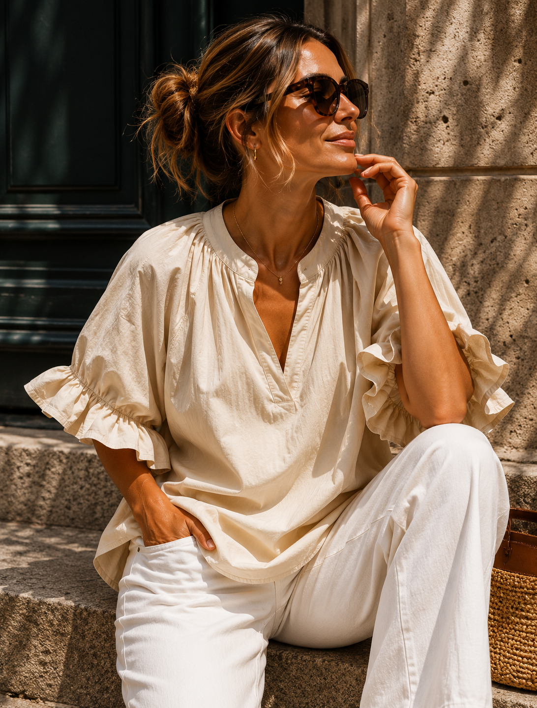 DREAM BLOUSE  in creme