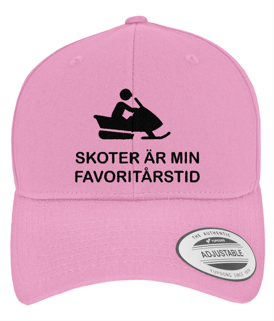 Curved Classic Snapback – Skoter är min favoritårstid - Rosa