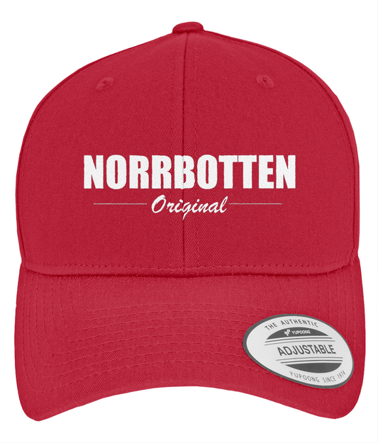 Norrbotten Original  röd – Curved Classic Snapback
