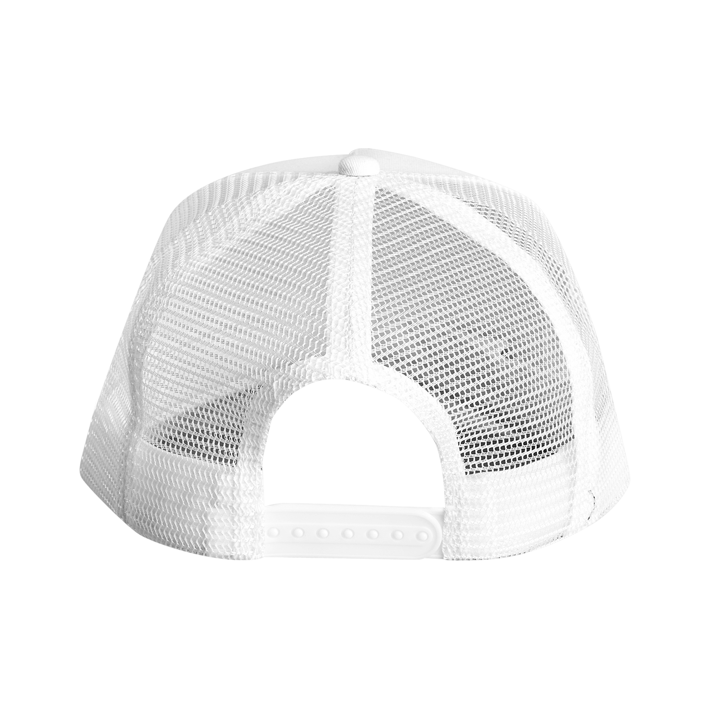 Snapback Trucker keps med brodyr vit