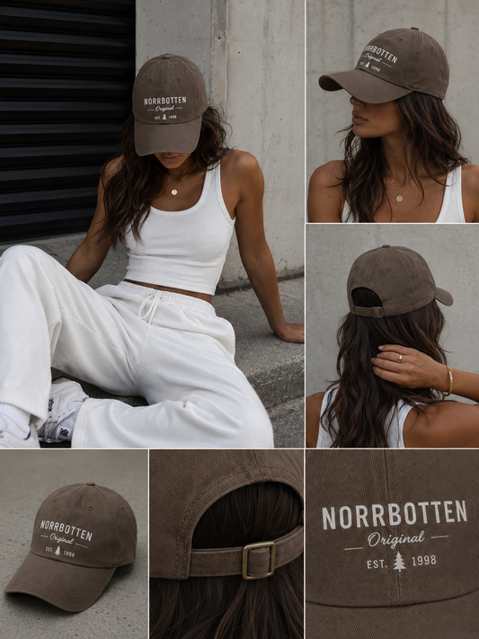 Norrbotten Original chokladbrun – Curved Classic Snapback