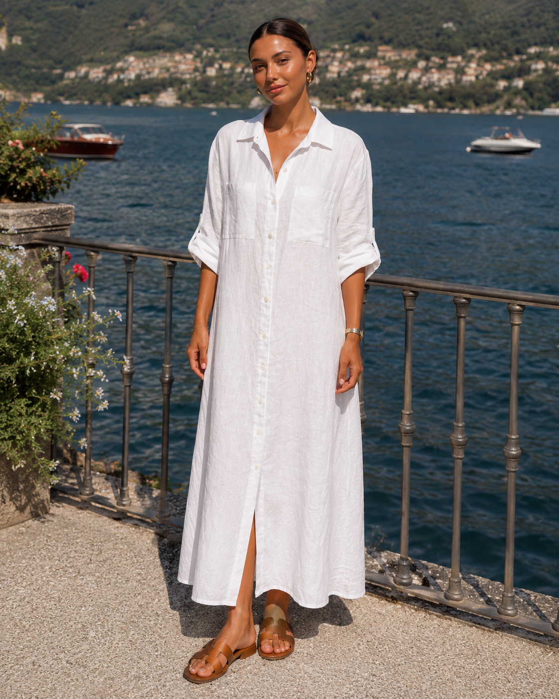 Skjortklänning i linne – effortless chic i flera färger