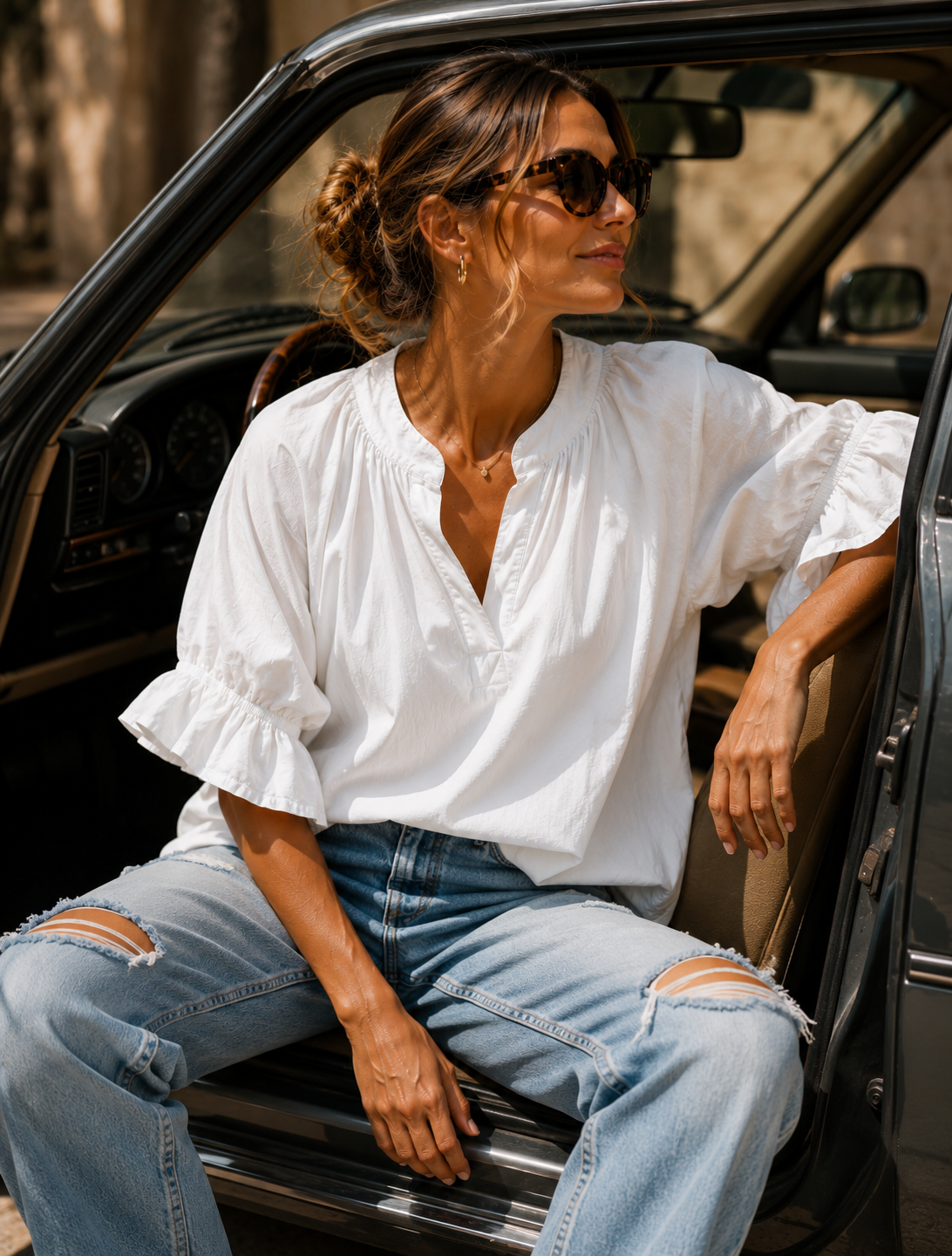 DREAM BLOUSE  in white