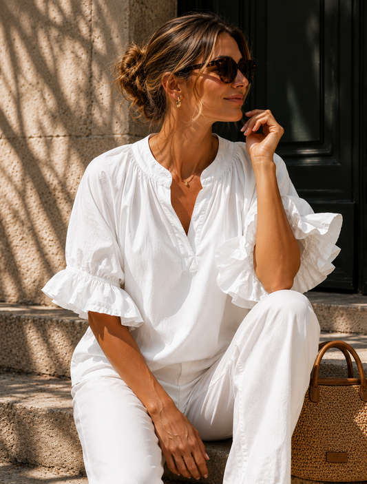 DREAM BLOUSE  in white